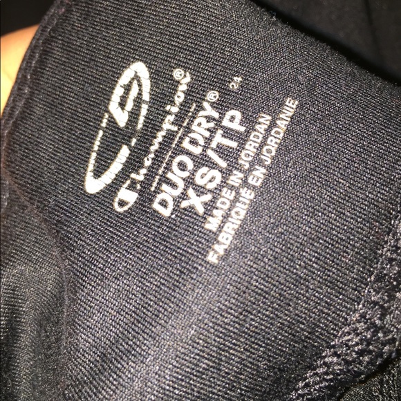 Champion Black Cropped Leggings - Picture 2 of 2